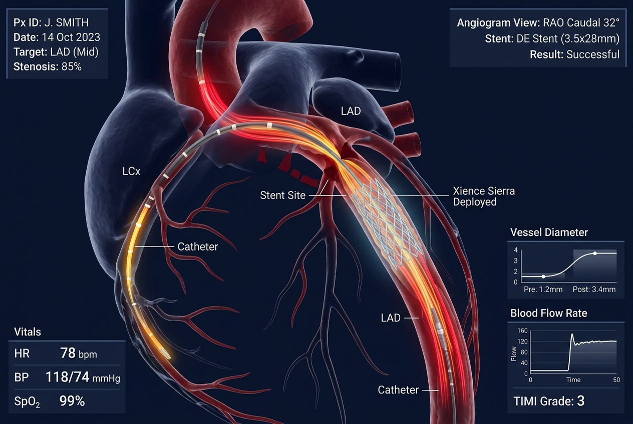 High-Risk Triple Vessel Angioplasty during Acute Heart Attack