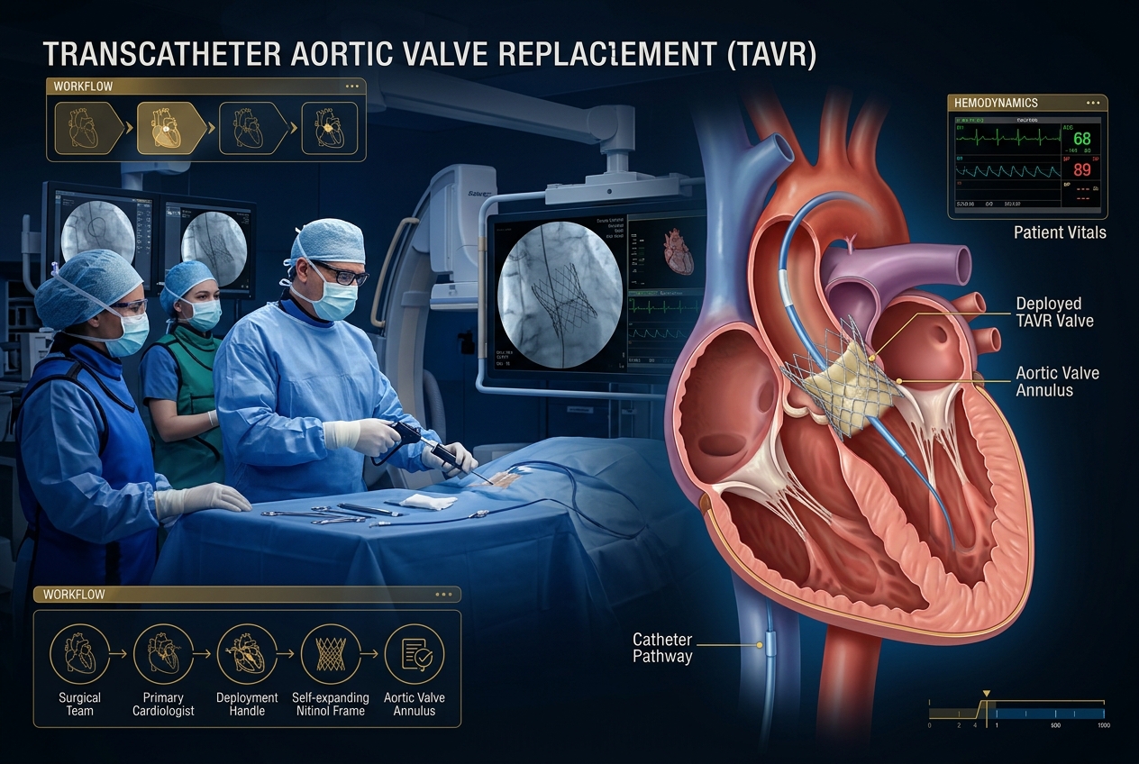 Complex TAVR Procedure on an 85-Year-Old Patient